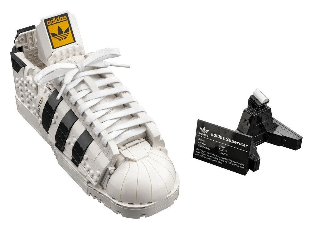 LEGO 10282 adidas Originals Superstar - compleet, Gebruikt, Lego, Inclusief instructies, Ophalen of Verzenden