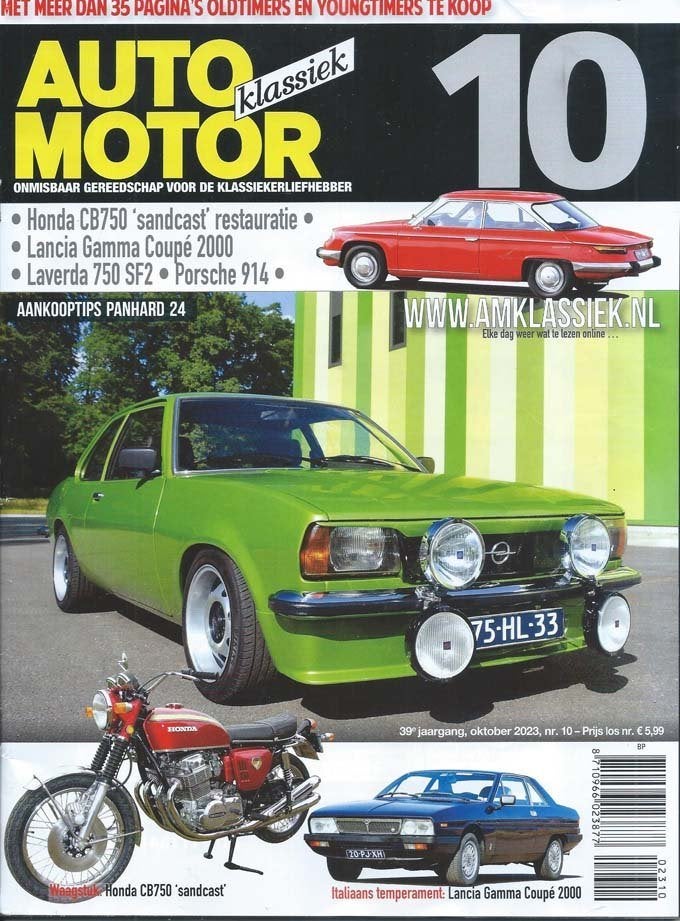 AMK 10 2023 : Panhard 24 - Opel Ascona - Porsche 914 - Honda, Ophalen of Verzenden, Gelezen, Algemeen