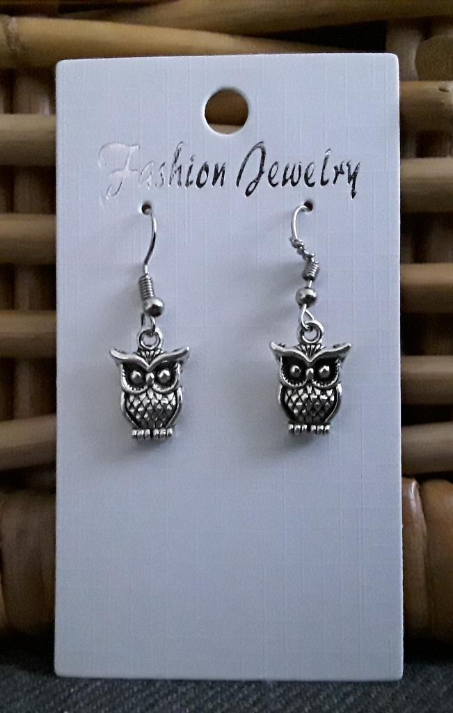 Oorbellen uil - uiltje, Overige materialen, Hangers, Nieuw, Ophalen of Verzenden