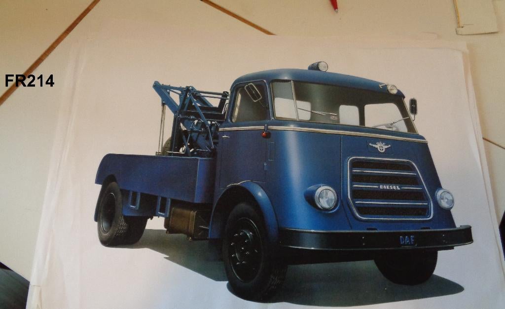 tekening daf takelwagen, Ophalen of Verzenden, 1960 tot 1980, Zo goed als nieuw, Overige onderwerpen