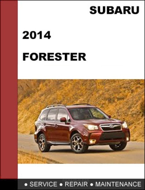 Subaru Forester 2014 en 2015 workshop manual op DVD in PDF, Verzenden