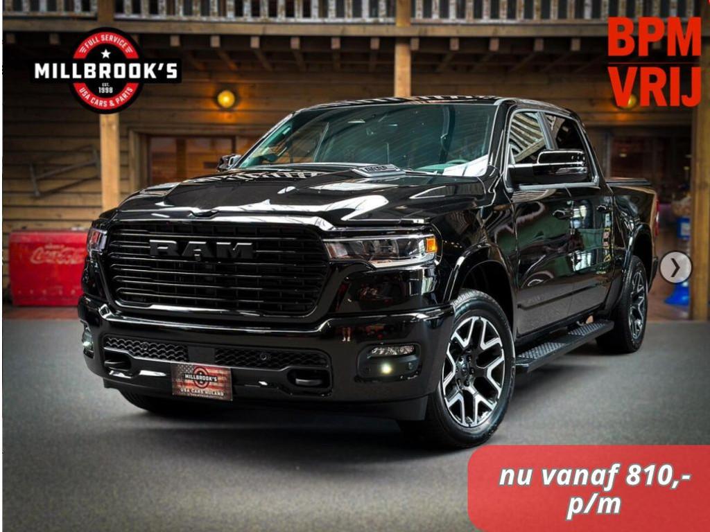 Dodge Ram 1500 Laramie Sport | BPM VRIJ | Zakekelijke Lease, Automaat, 4 stoelen, Zwart, Leder