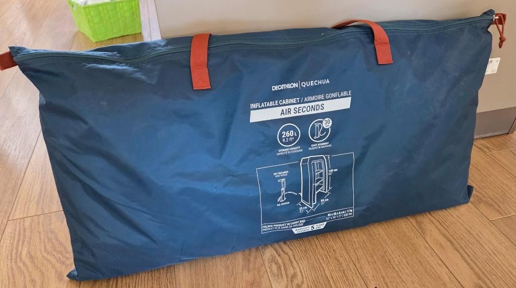 Quechua Air Seconds Opblaasbare Campingkast - 260L, Ophalen, Gebruikt, Campingkast
