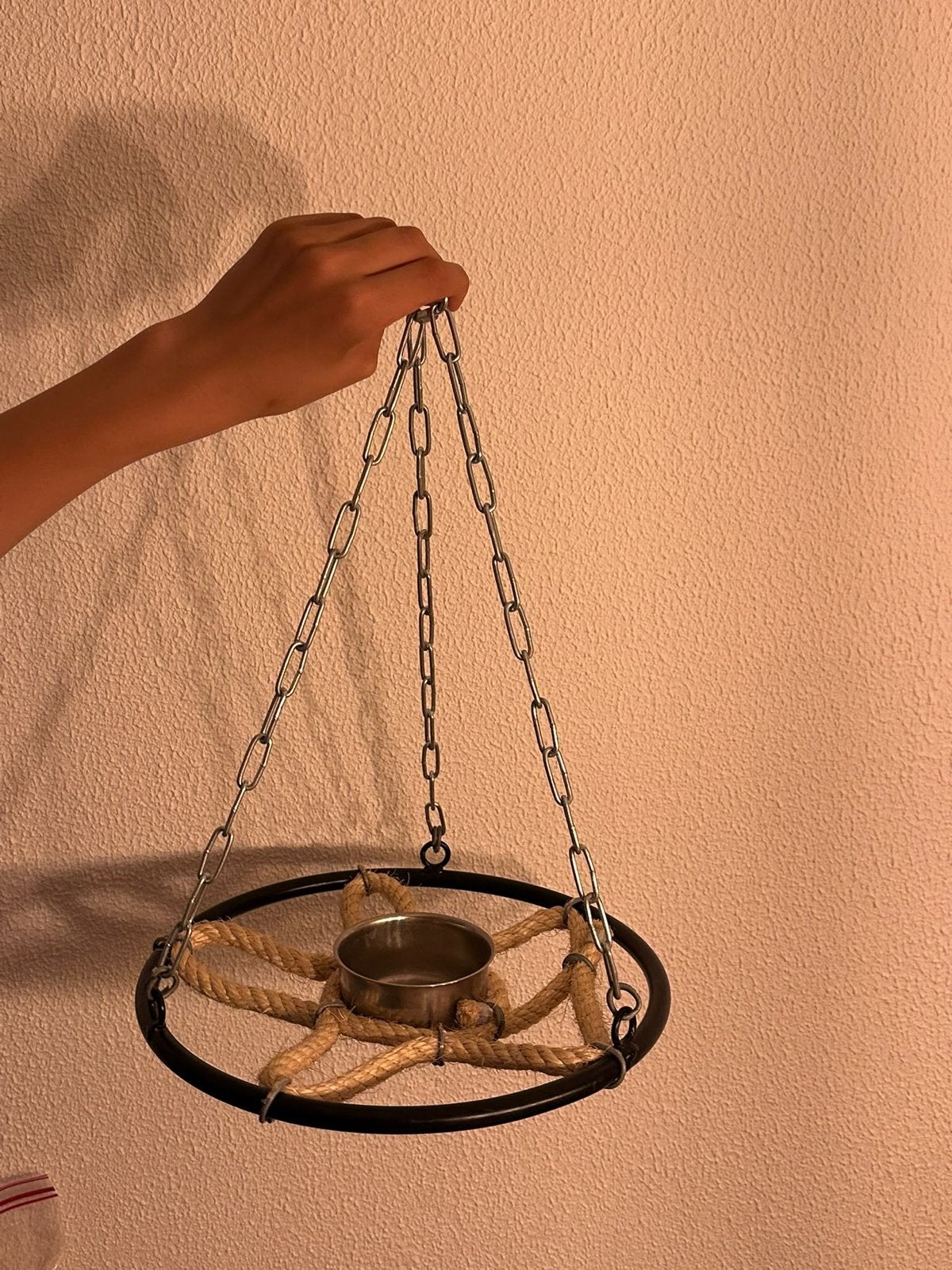 Hangende voerhouder met touw en ketting voor vogel- papegaai, Dieren en Toebehoren, Mannelijk, Papegaai