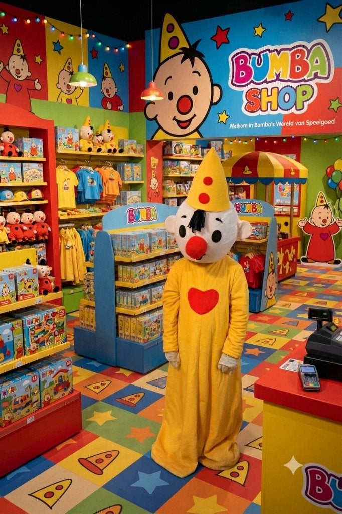 Mascotte Bumba, Hobby en Vrije tijd, Feestartikelen | Verhuur, Gebruikt, Verjaardag, Ophalen of Verzenden