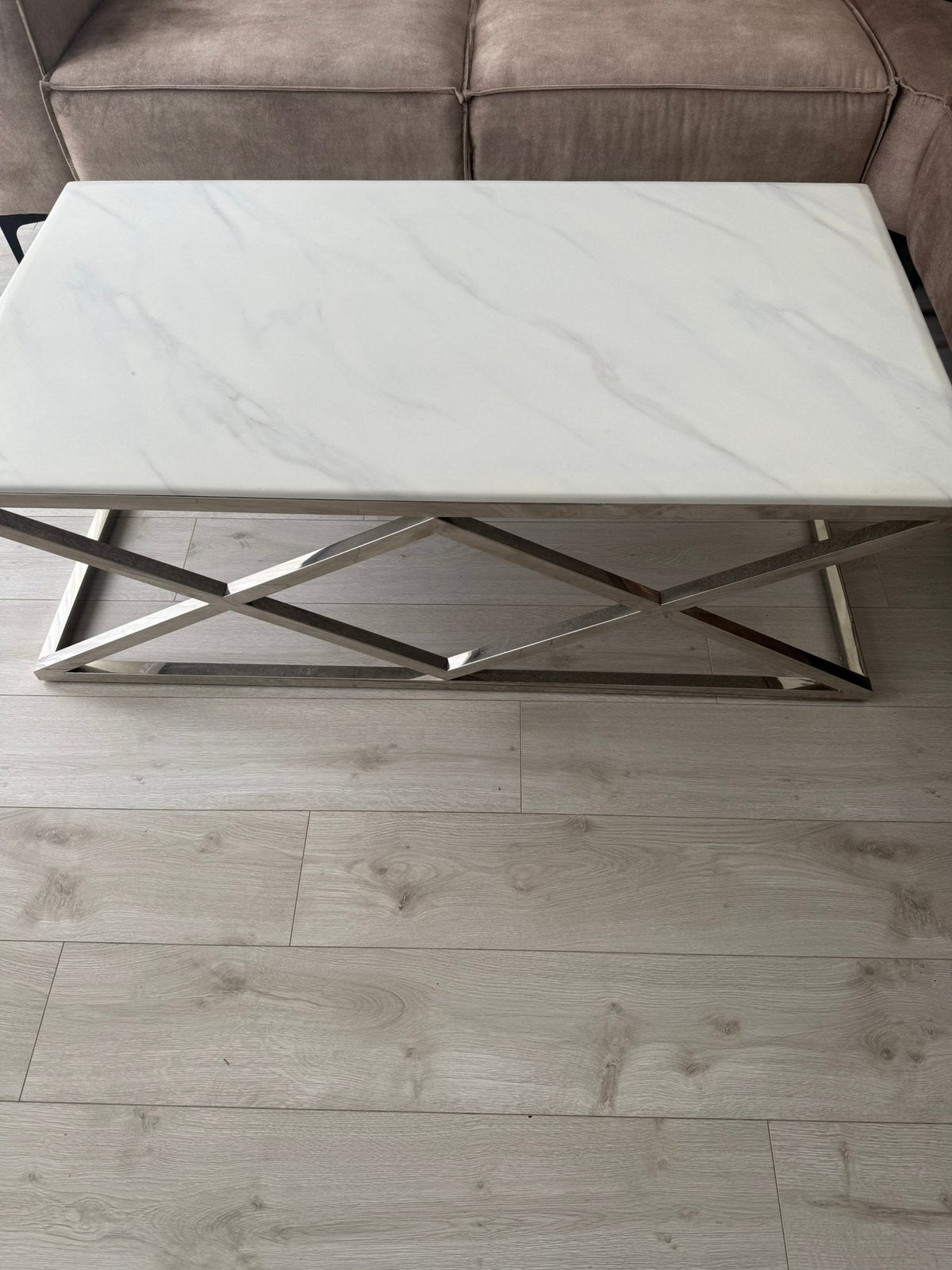 Marmeren tafel, Ophalen, 100 tot 150 cm, 50 tot 100 cm, Zo goed als nieuw