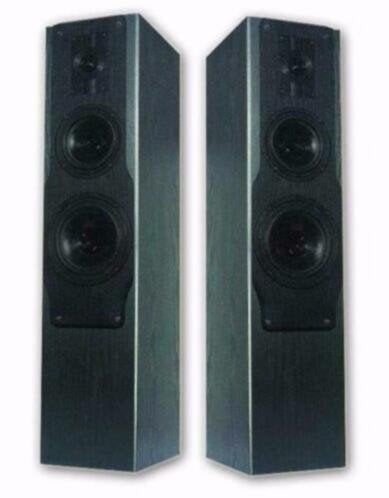 Speakers met extra Subwoofer box achter Zwart