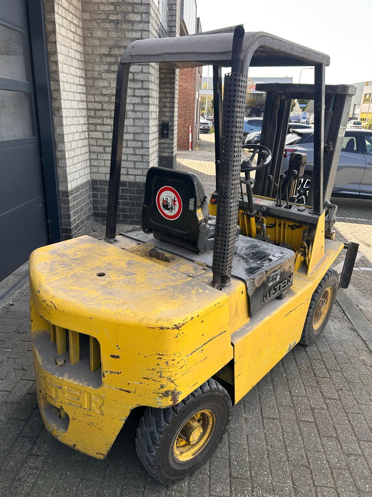 Goedwerkende Hyster diesel heftruck, Zakelijke goederen, Machines en Bouw | Heftrucks en Intern transport, 2000 tot 3000 kg, Ophalen
