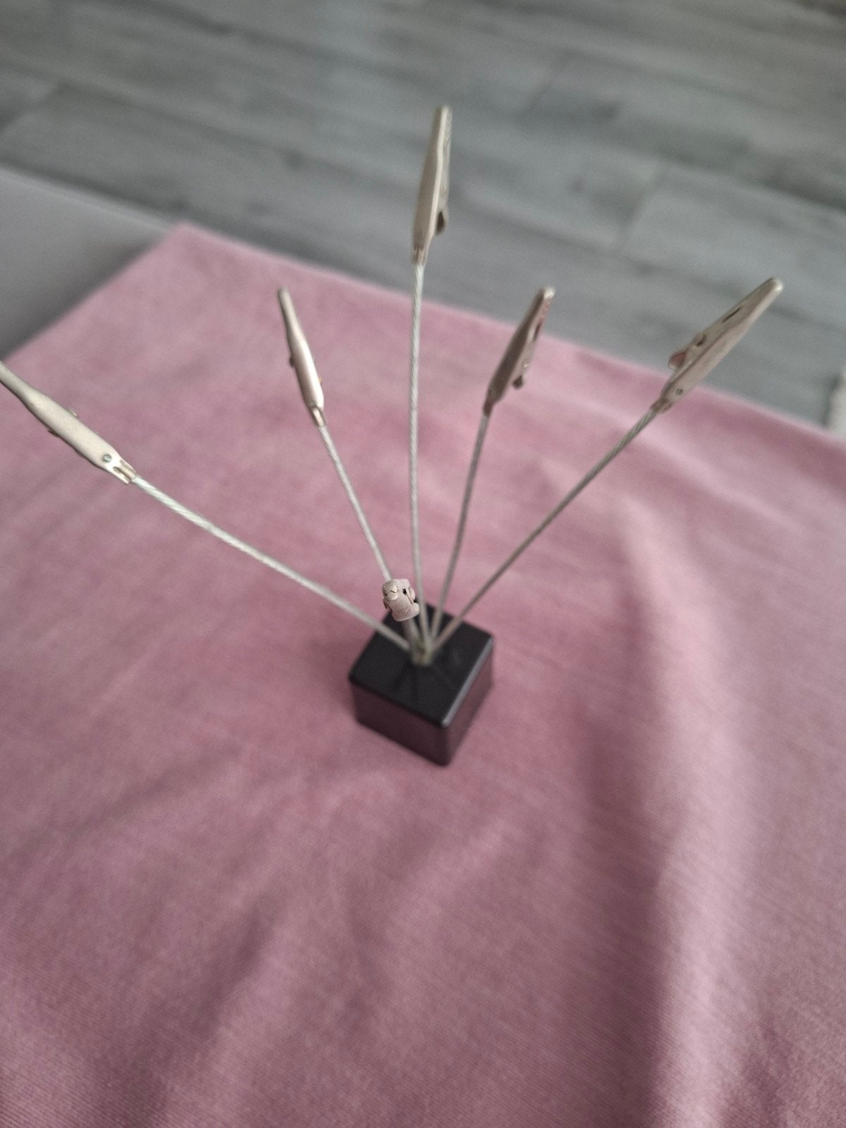 Fotohouder met clips - Zwart/Zilver, Zwart, Ophalen of Verzenden, Zo goed als nieuw, Metaal