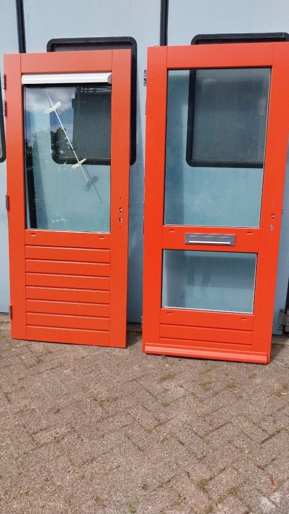 Set nieuwe buitendeuren en ramen, Doe-het-zelf en Verbouw, Deuren en Horren, Ophalen, 80 tot 100 cm, Nieuw, Buitendeur