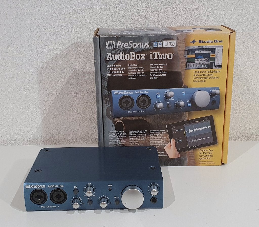 USB audio interface voor opname - PreSonus AudioBox iTwo, Muziek en Instrumenten, S, Ophalen of Verzenden, Zo goed als nieuw, S