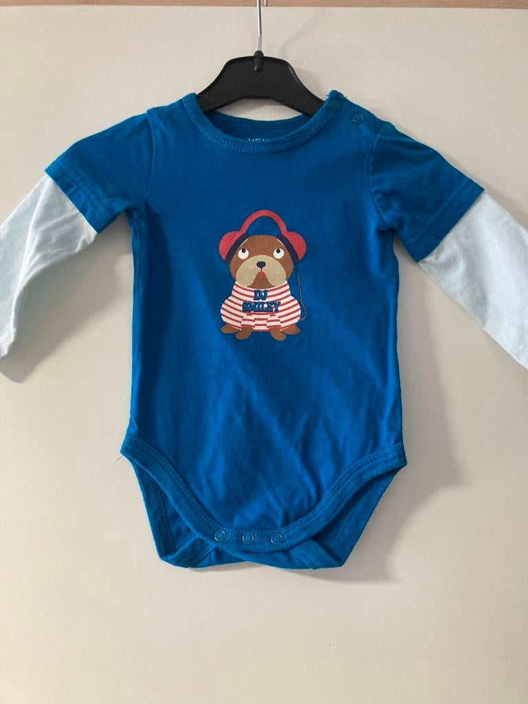 HEMA Baby Rompertje met lange mouwen Maat 62, Ophalen of Verzenden, Zo goed als nieuw, Jongetje, Nacht- of Onderkleding