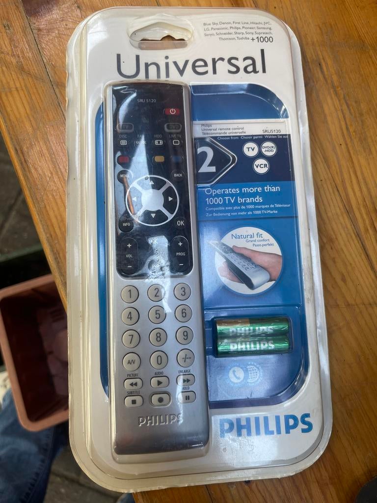Universele Philips Afstandsbediening SRU5120, Ophalen, Nieuw, Universeel, Dvd