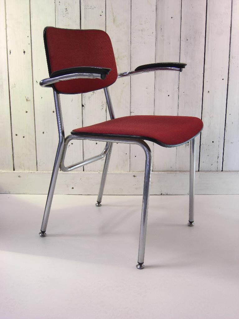 vintage, retro Design stoel, Ophalen, Gebruikt, Stof, Gispen