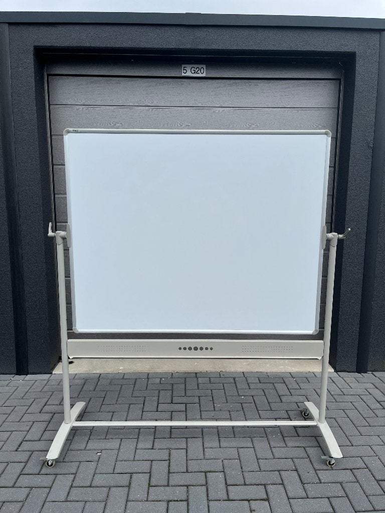 Whiteboard Verrijdbaar Dubbelzijdig - 150 x 120, Ophalen, Mobiel, Gebruikt, Whiteboard