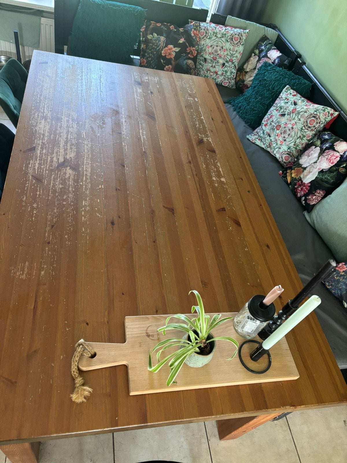 Tafel Ikea grenen., Huis en Inrichting, Tafels | Eettafels, Ophalen, Gebruikt, 50 tot 100 cm, Vijf personen of meer