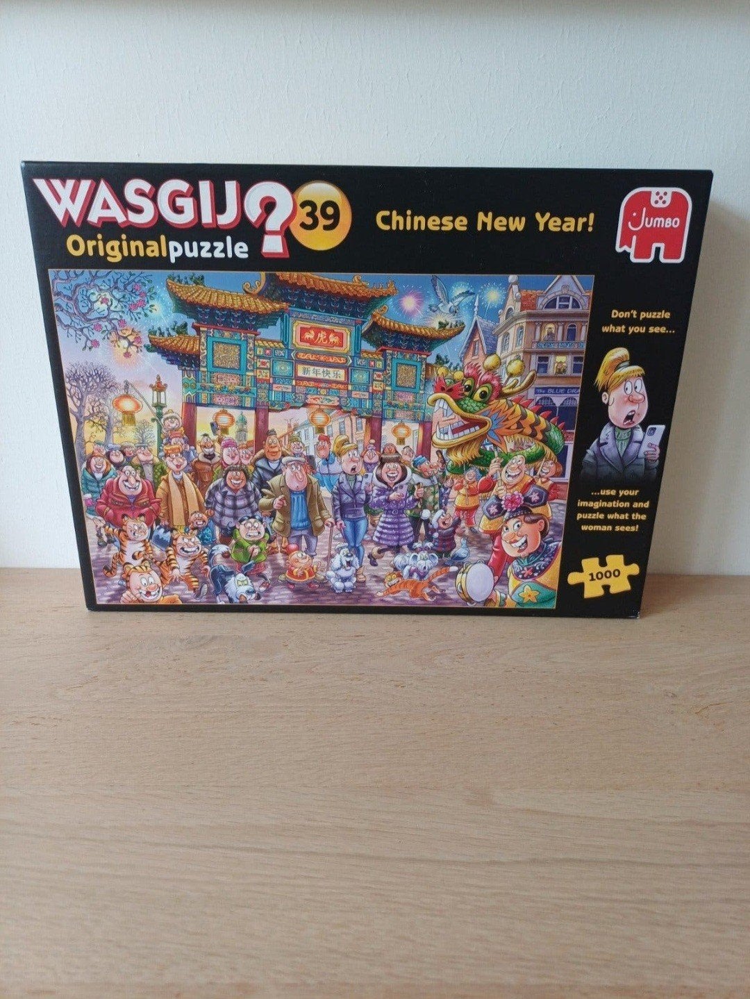 Wasgij Original 39 Chinese New Year 1000 stukjes puzzel, Hobby en Vrije tijd, Ophalen of Verzenden, 500 t/m 1500 stukjes, Zo goed als nieuw