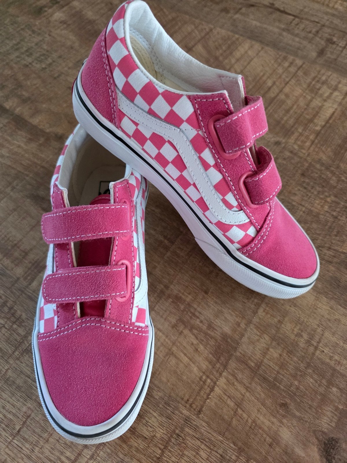 Vans Old Skool V Checkerboard Roze/Wit - Maat 33 nieuw, Schoenen, Nieuw, Ophalen of Verzenden, Vans