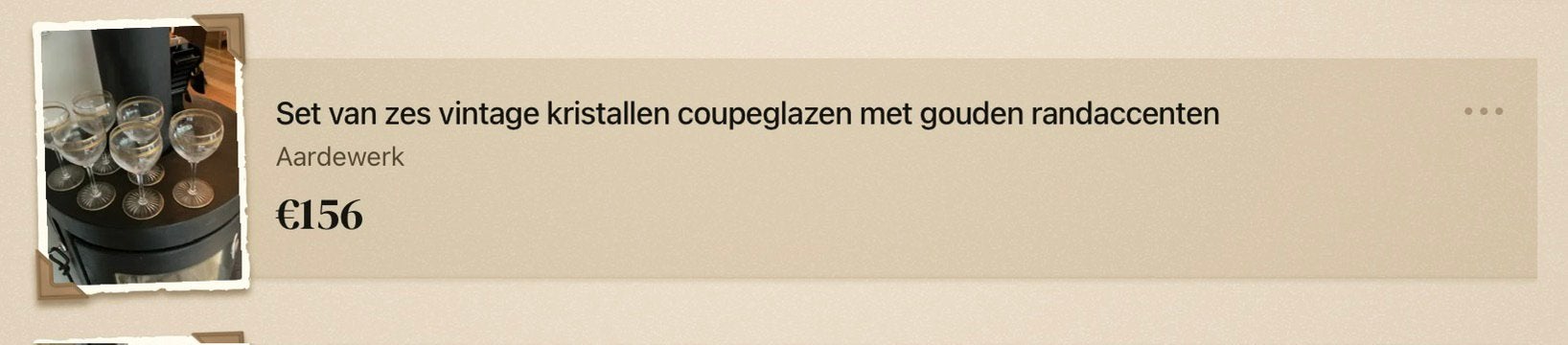 Antieke glazen, Ophalen of Verzenden, Zo goed als nieuw, Overige typen