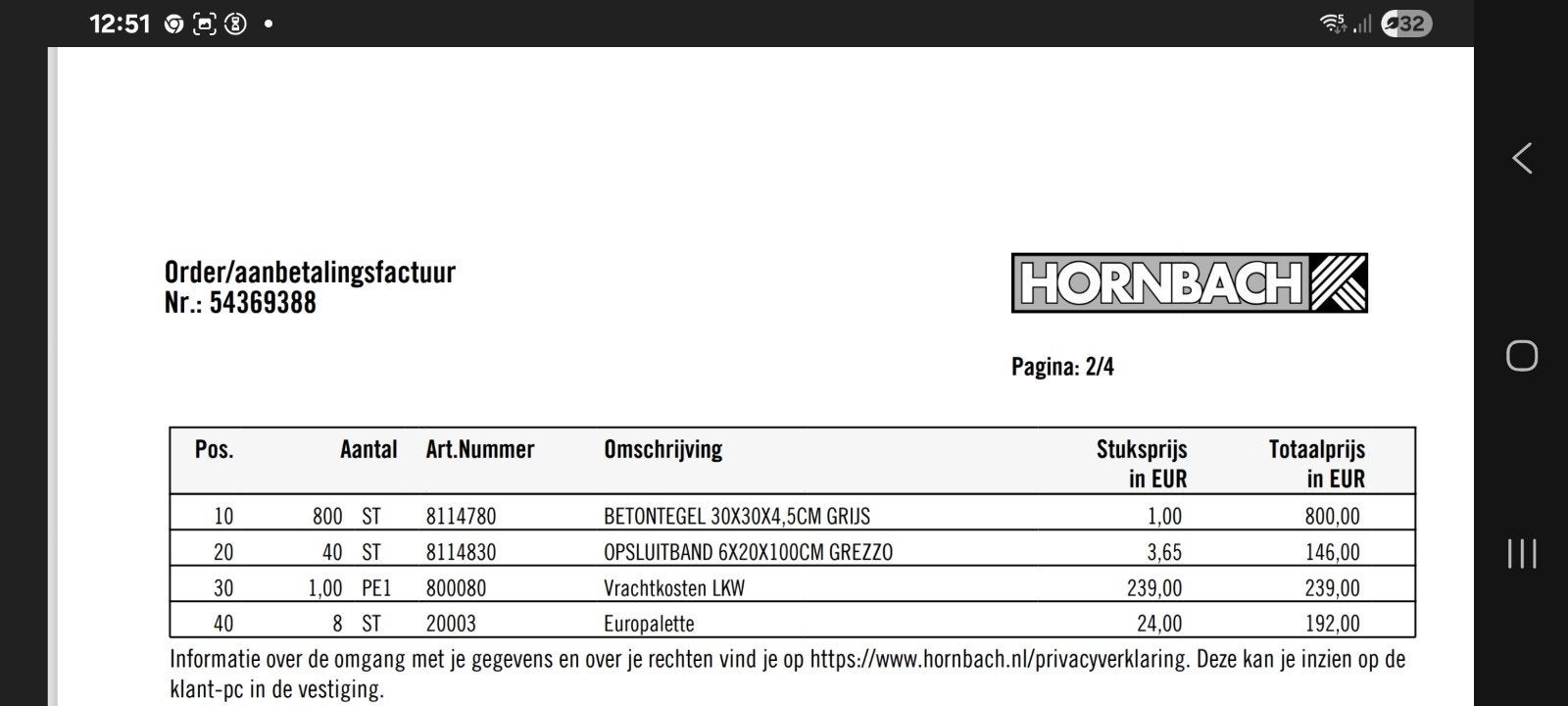 stoeptegels 4.5cm dik GRATIS voor half november  2026 weg!, Ophalen, Gebruikt, Beton, Overige typen