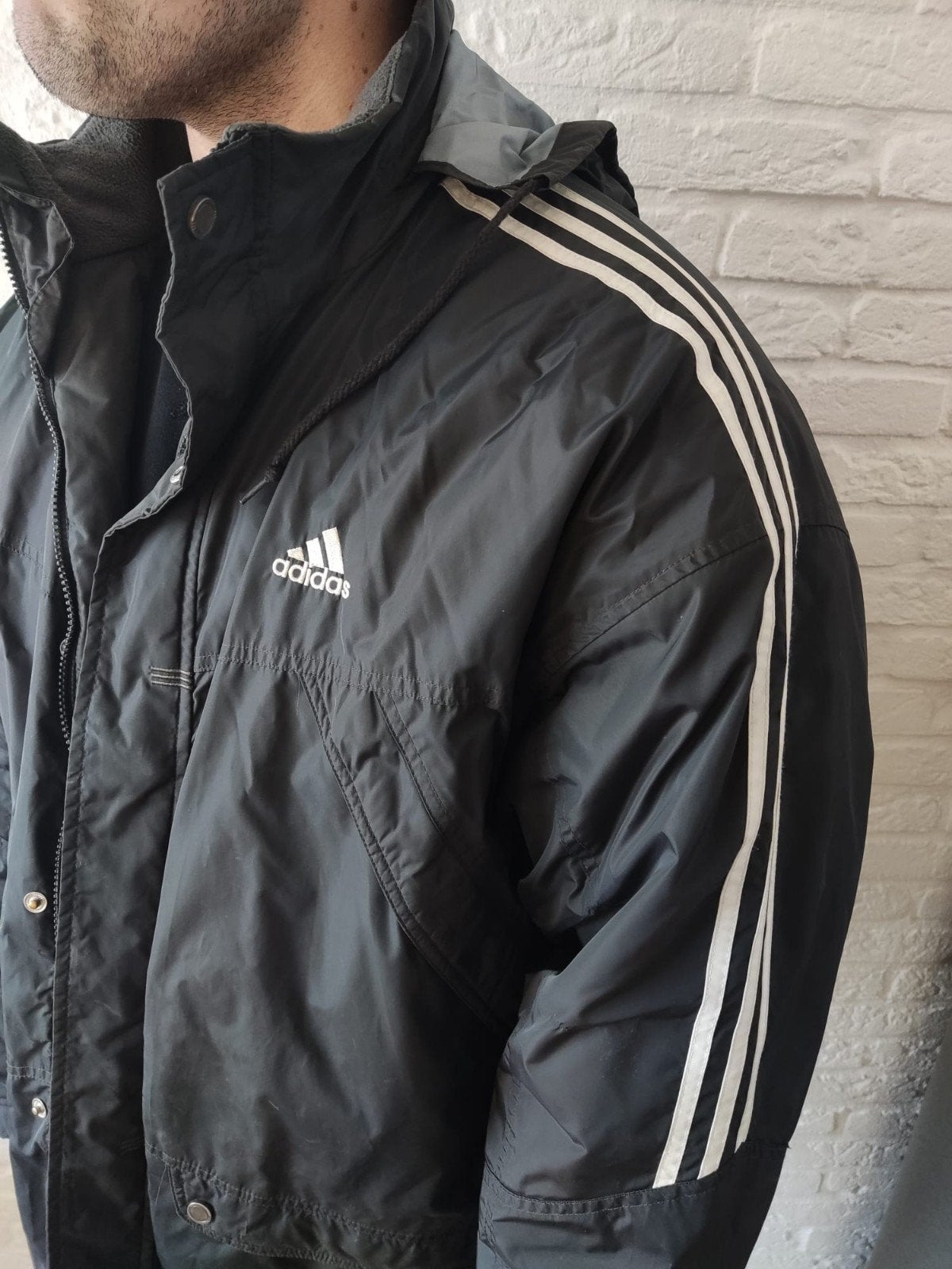 Adidas winterjas heren - Zwart, Maat XL, XXL, Ophalen, Gedragen, Maat 56/58 (XL), Adidas