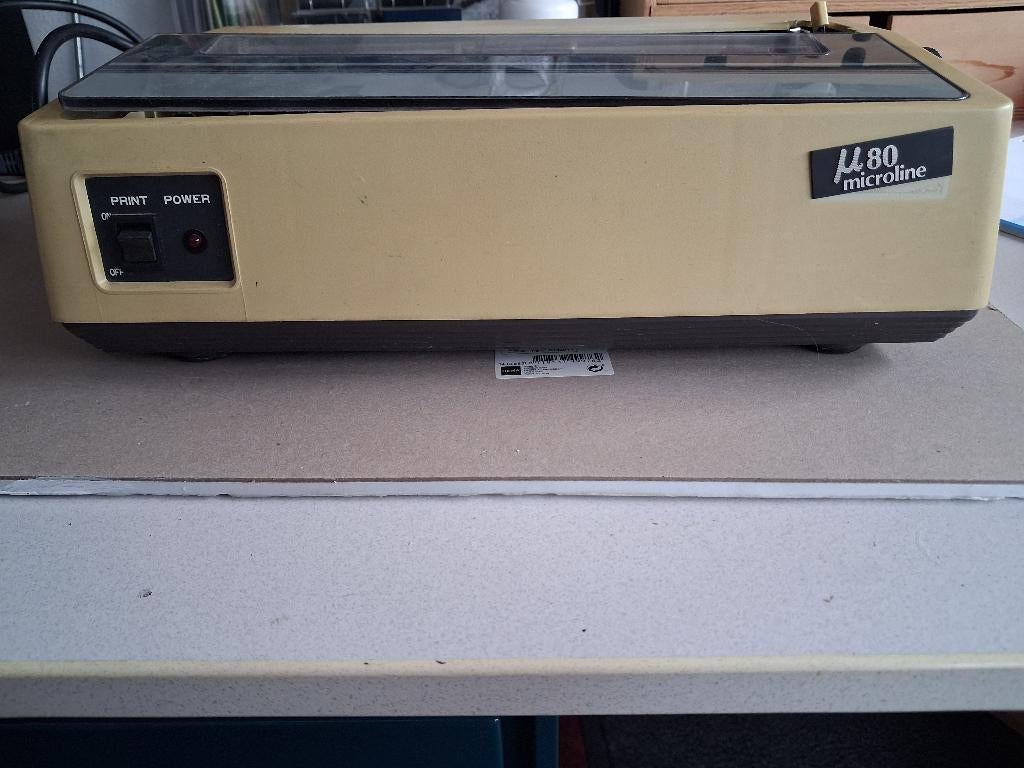 Okidata Microline 80 dotmatrix printer, Computers en Software, Printers, Ophalen, Zwart-en-wit printen, Gebruikt, Matrix-printer