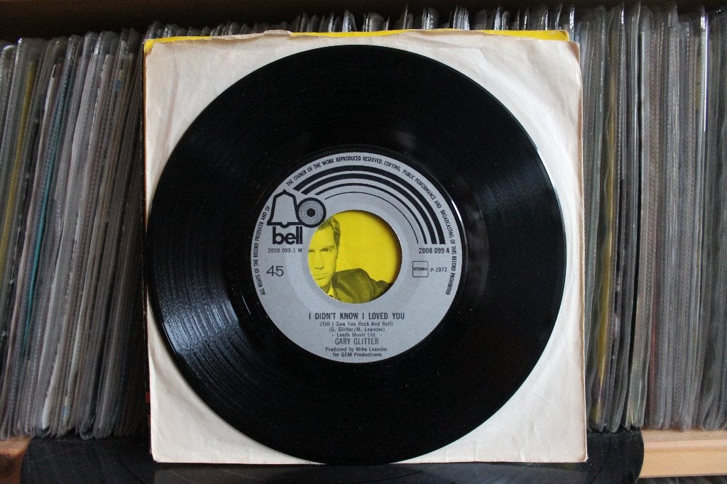 7" Single Gary Glitter - I Didn't Know I Loved You / Hard On, Gebruikt, 7 inch, Ophalen of Verzenden, Pop