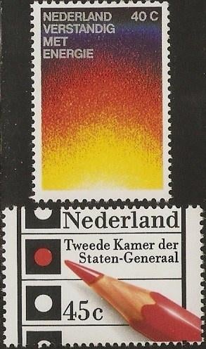 Nederland 1128-1129 serie energie en verkiezingen., Postzegels en Munten, Postzegels | Nederland, Verzenden, Postfris