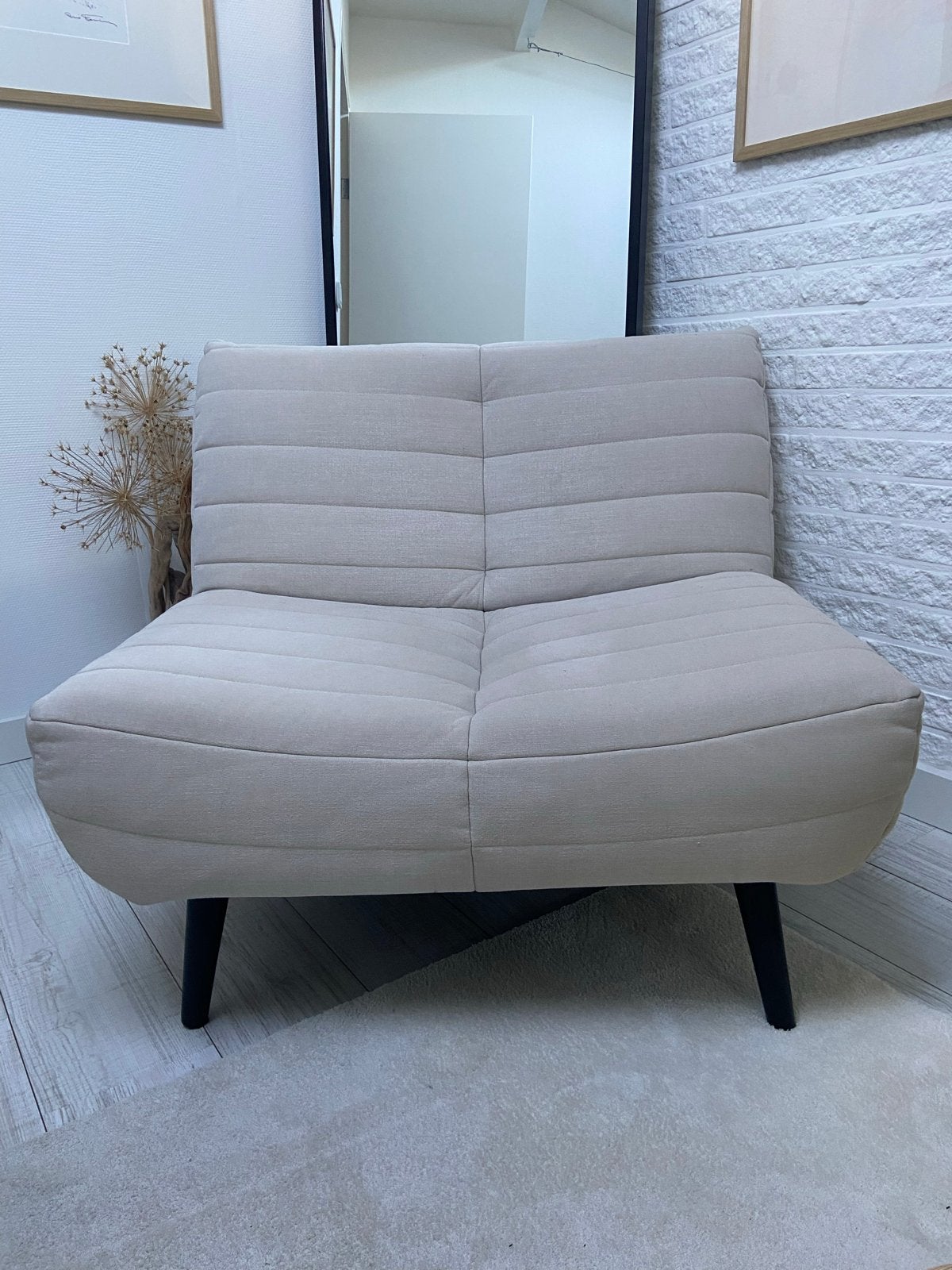 WOOOD Zachery Fauteuil/Live seat - Comfortabel & Stijlvol, Huis en Inrichting, Fauteuils, Ophalen, Zo goed als nieuw, Stof, 75 tot 100 cm