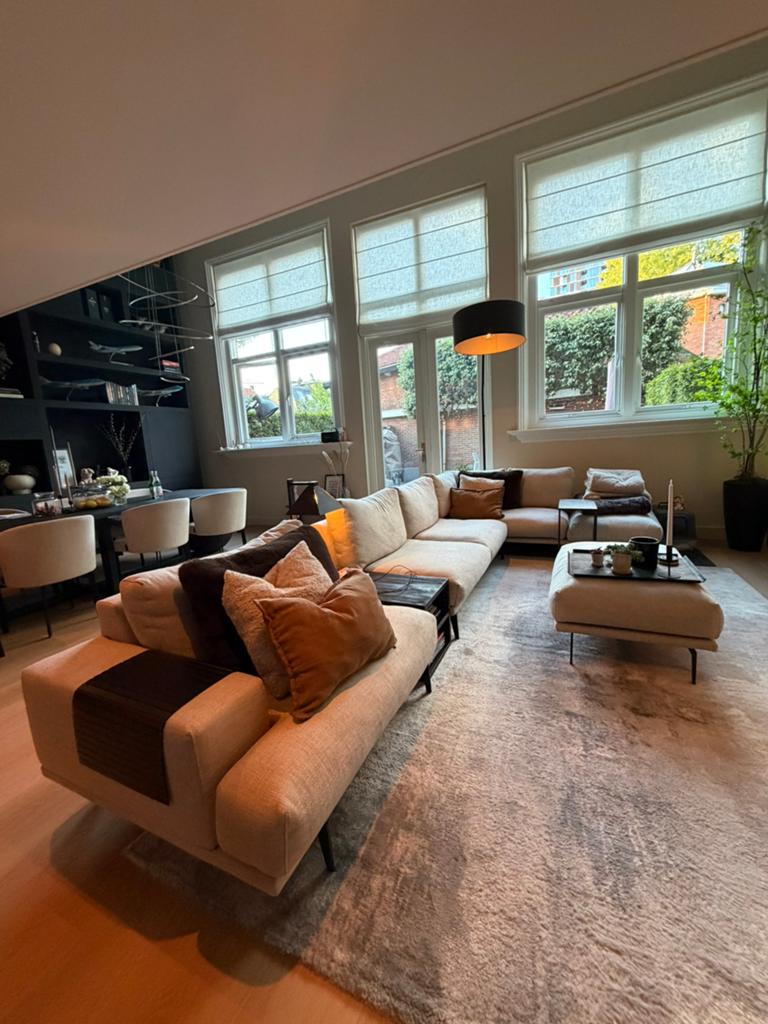 Luxe Morpheus bank hoekbank L of U opstelling 380x220 6 sits, Huis en Inrichting, Banken | Complete zithoeken, Ophalen, Zo goed als nieuw
