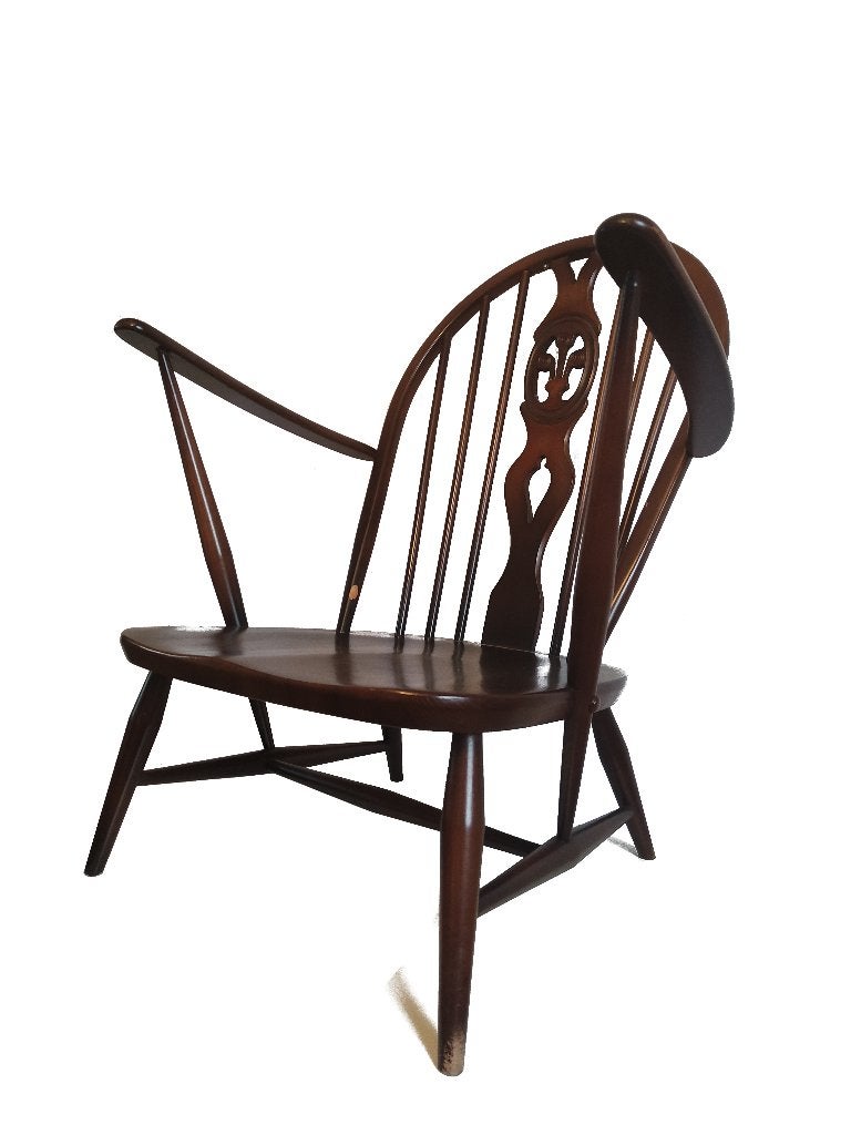 Schitterende vintage klassieke Ercolani design fauteuil, Ophalen, Gebruikt, Minder dan 75 cm, Stof