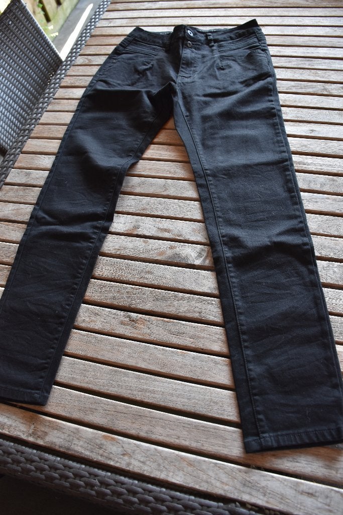 Stretchbroek Bianco maat 42, Bianco, Zwart, Maat 42/44 (L), Ophalen of Verzenden
