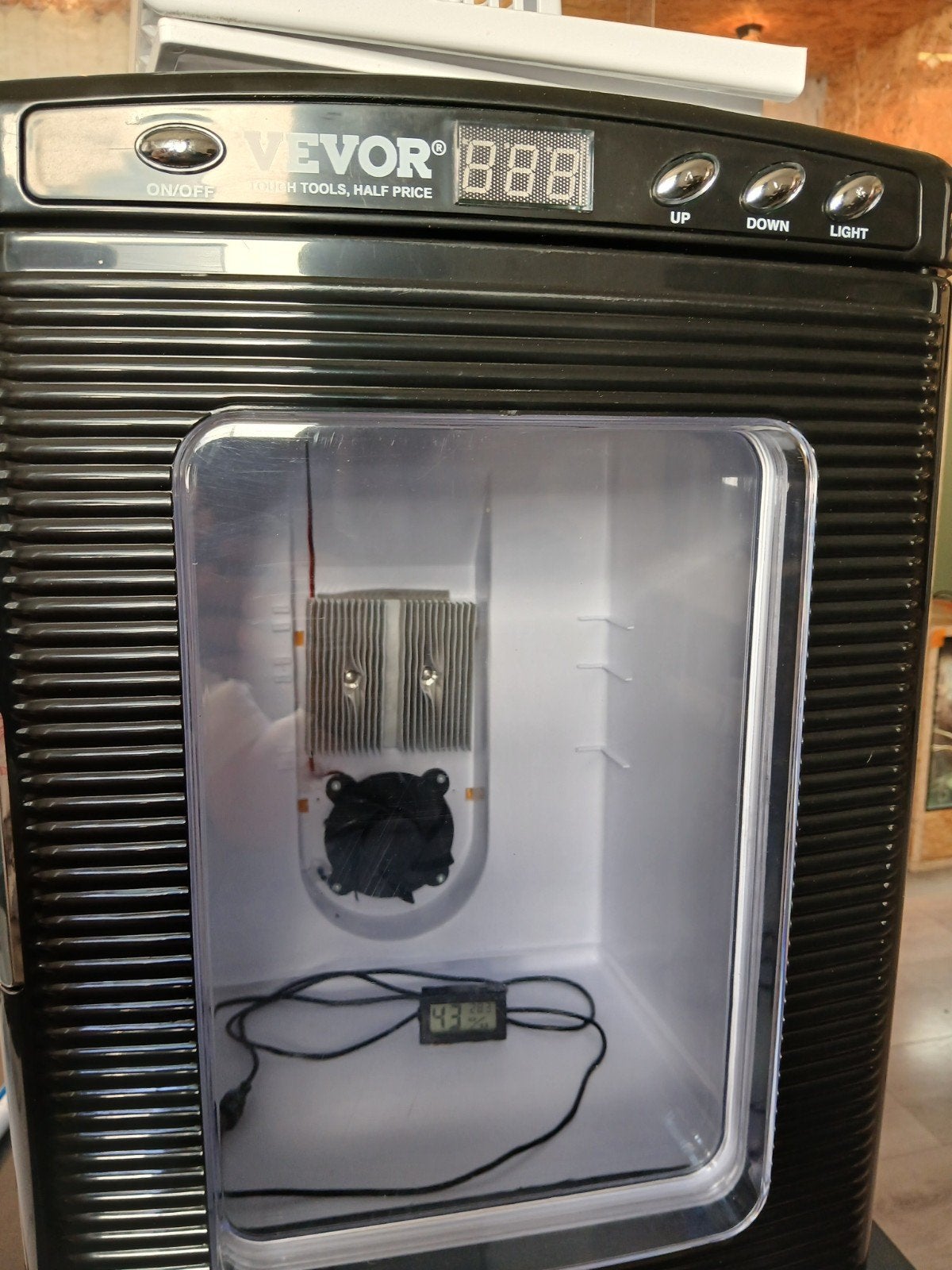 Vevor incubator, Ophalen