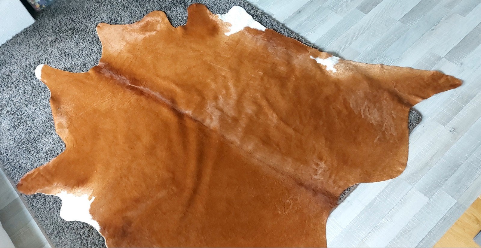 Prachtige koeienhuid, zo goed als nieuw (230x180 cm), Natuurlijk, Landelijk, 150 tot 200 cm, 200 cm of meer, Ophalen of Verzenden