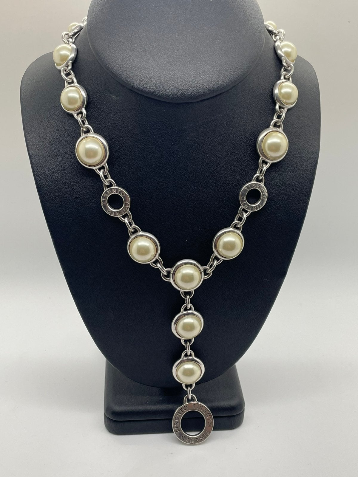 F178 Prachtige zilveren Ti Sento ketting (deel van set), Verstelbaar, Ophalen of Verzenden, X, Zilver