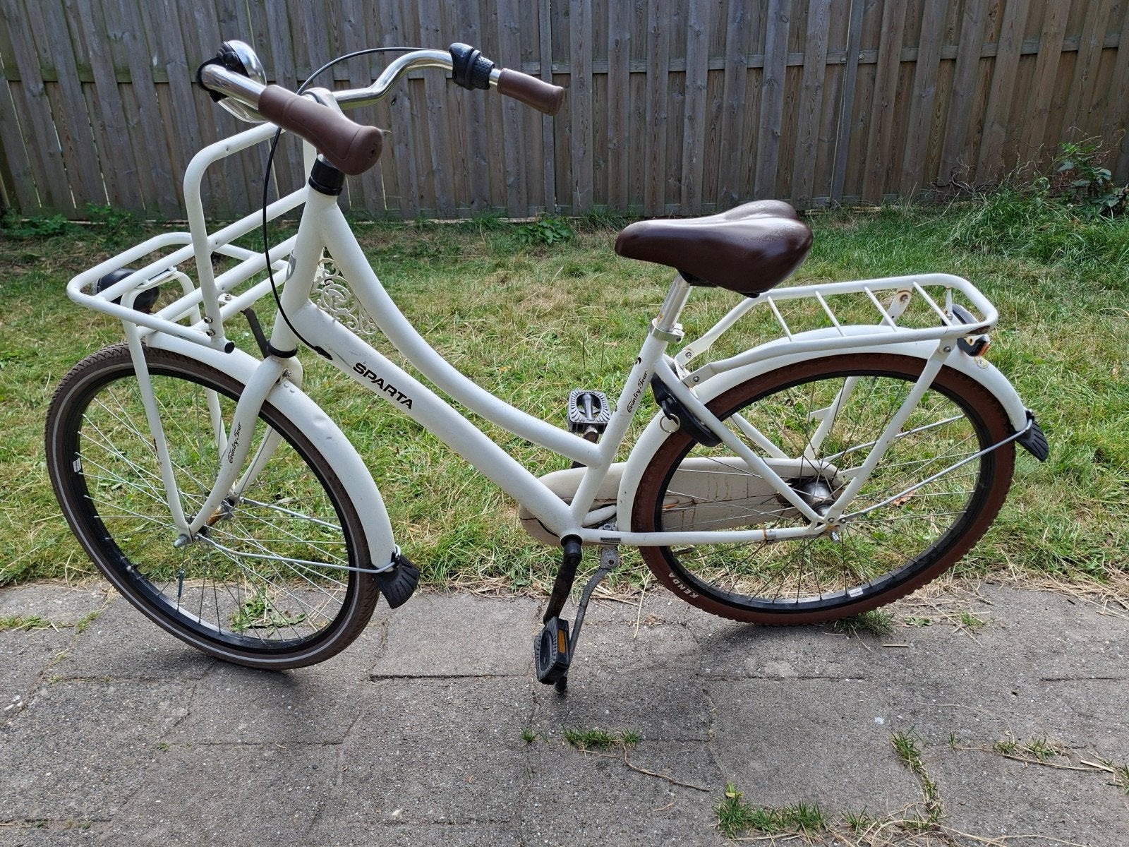 Sparta Meisjes Fiets - 26 inch - Wit, Ophalen, Terugtraprem, Sparta, 53 tot 56 cm