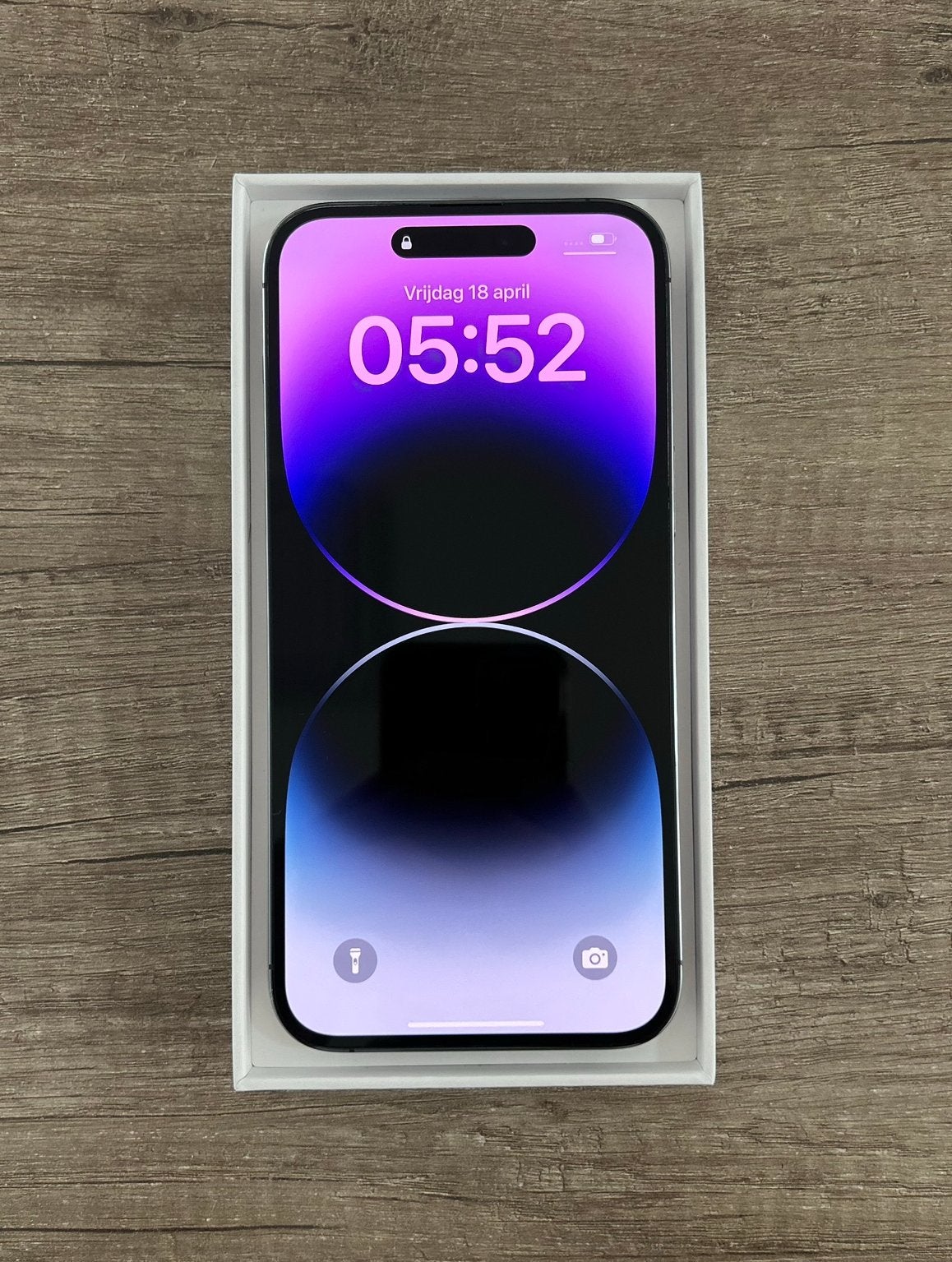 iPhone 14 Pro 128GB Dieppaars – KRASVRIJ!, Paars, Ophalen of Verzenden, Zo goed als nieuw, 82 %