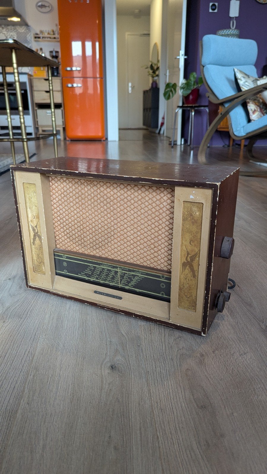 Waldorp Radio Type 48 Y - Vintage Decoratie Radio '40s, Antiek en Kunst, Ophalen
