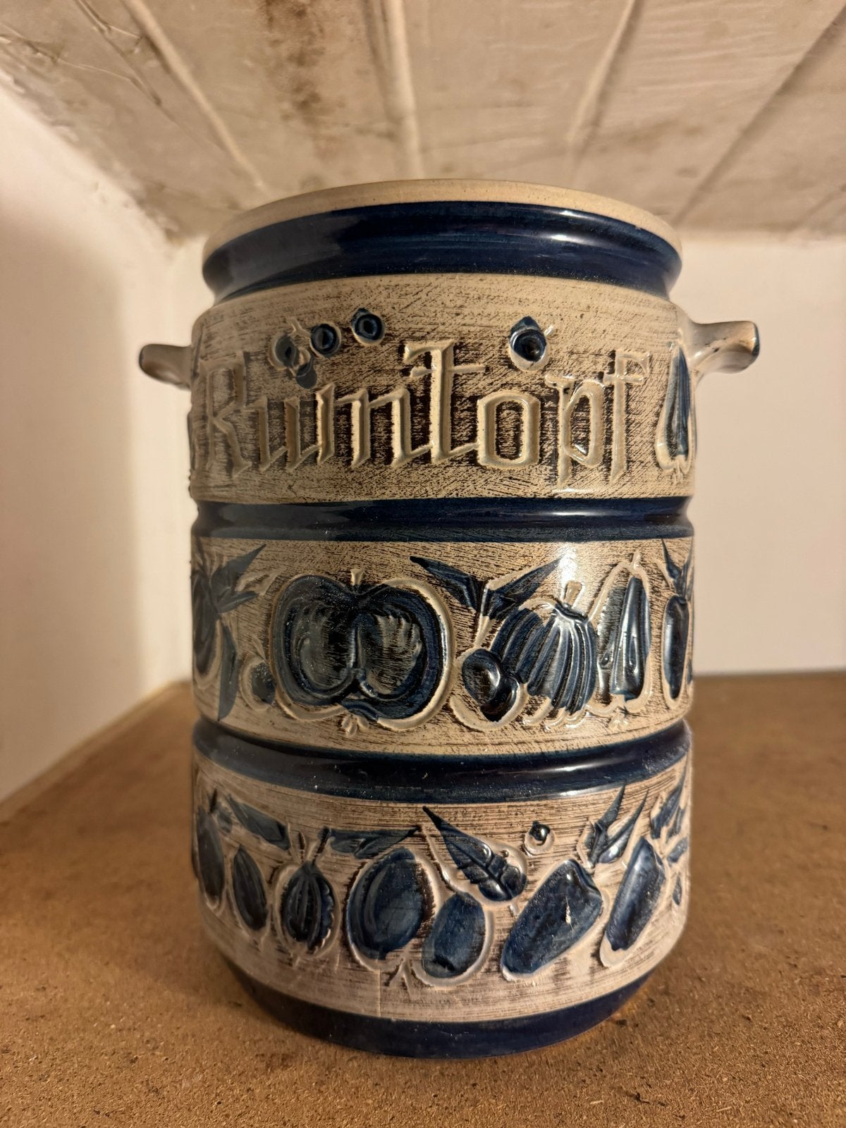Vintage Rumtopf Keulse Pot - Fruit en Groenten Reliëf, Ophalen