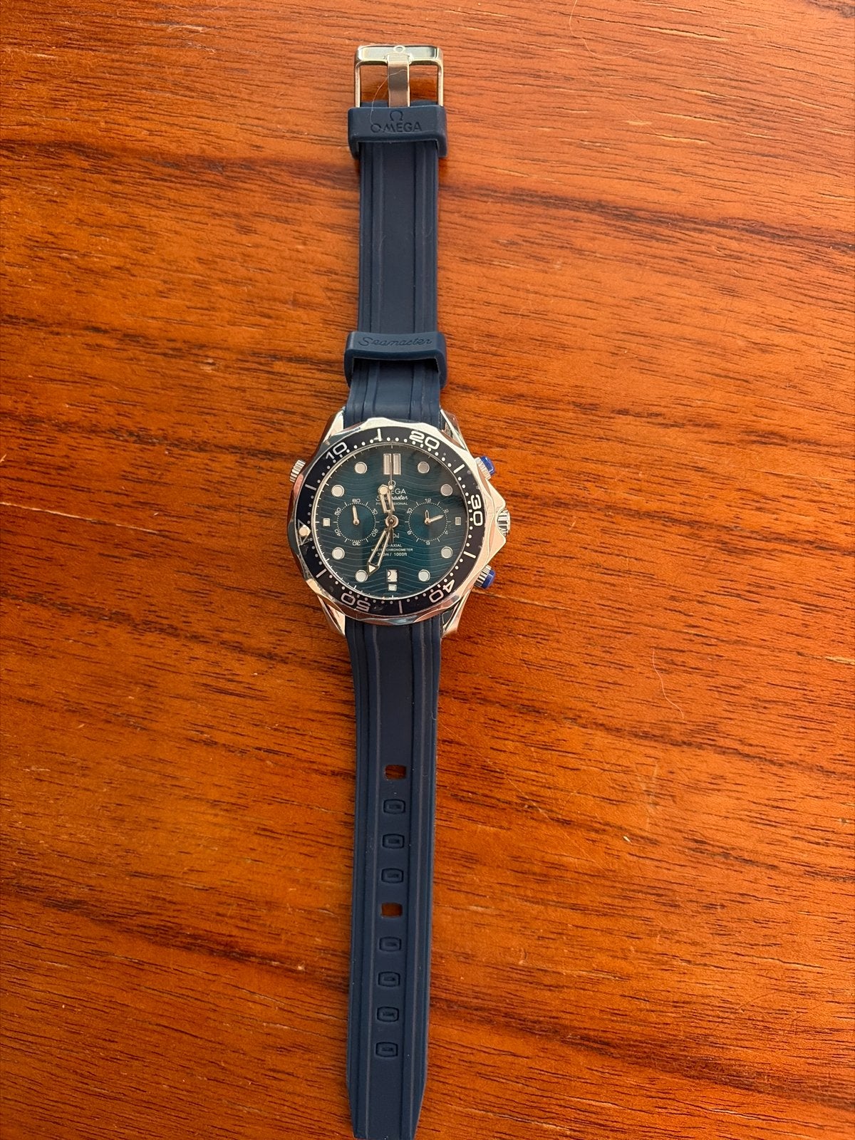 Omega Seamaster Diver 300M Co-Axial Master Chronometer, Staal, Polshorloge, Overige materialen, Ophalen of Verzenden