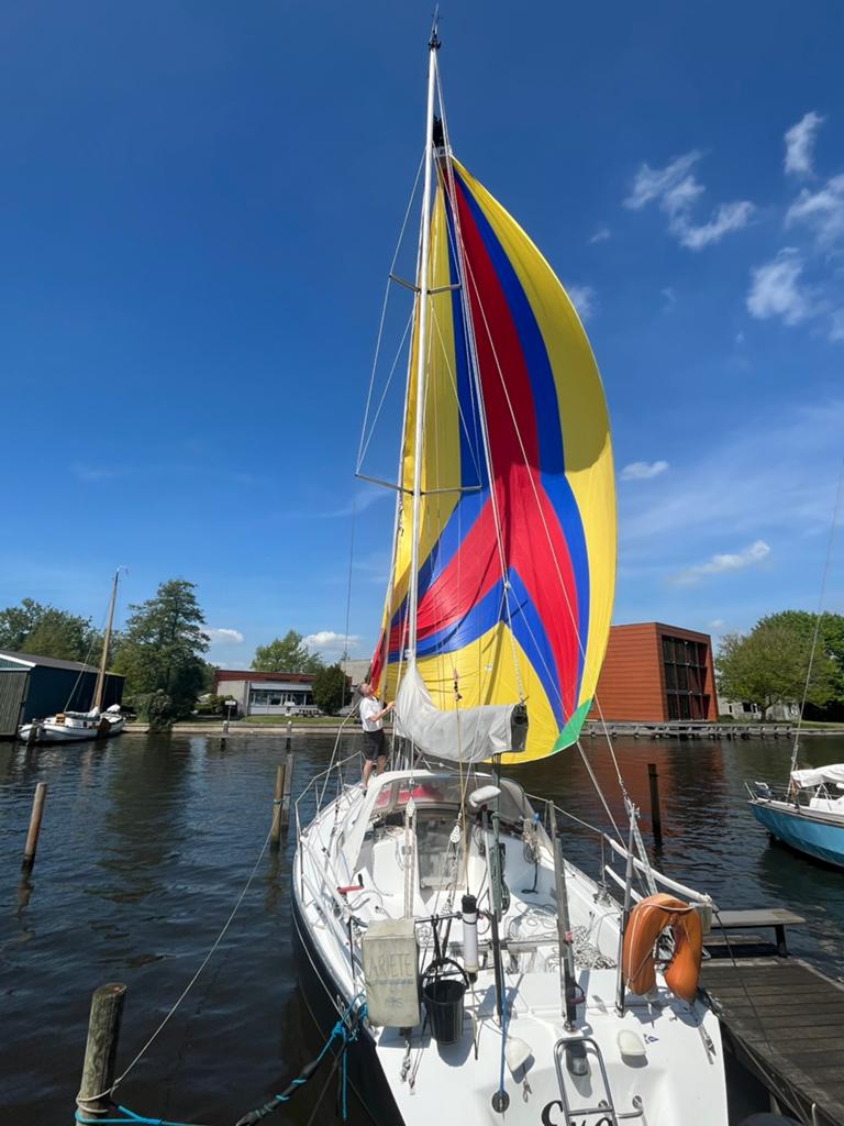 North Sails Spinnaker 94,75 m2, Watersport en Boten, Zeilen en Zeiltoebehoren, 6 meter of meer, Gebruikt, Spinnaker, Ophalen of Verzenden