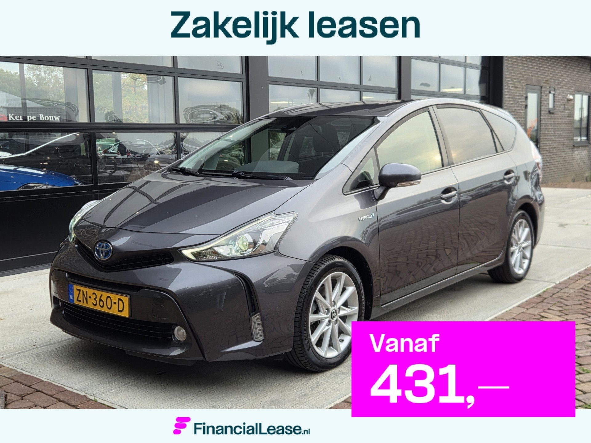Toyota Prius + 1.8 Dynamic | 1/2 Leer | Navi | Camera | Stoe, Gebruikt, 4 cilinders, 7 stoelen, Origineel Nederlands