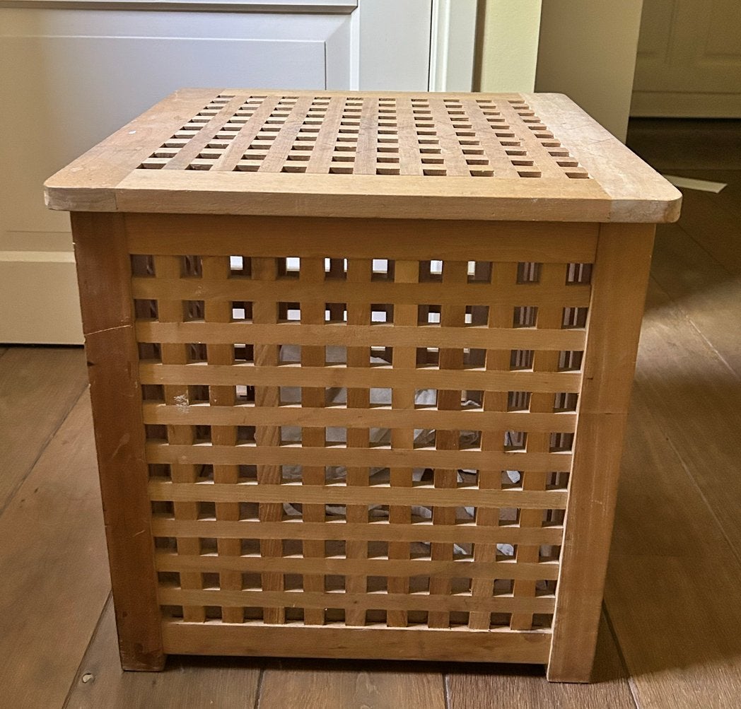Ikea Hol bijzettafel/opbergbox, Ophalen, Gebruikt, Overige houtsoorten, Minder dan 50 cm