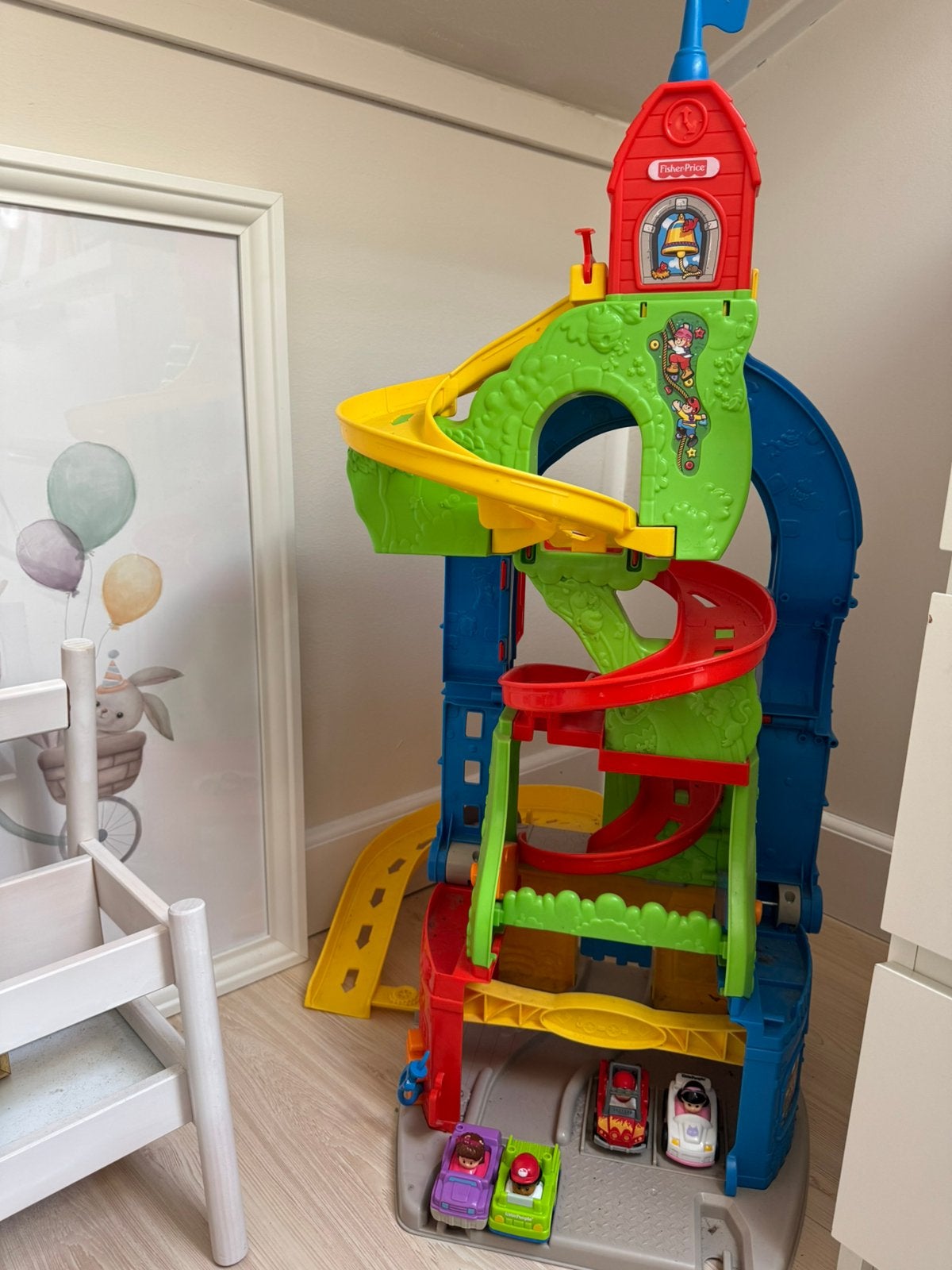 Fisher price Little People Zit & Sta Racebaan 87 Cm, Kinderen en Baby's, Speelgoed | Fisher-Price, Ophalen, Zo goed als nieuw