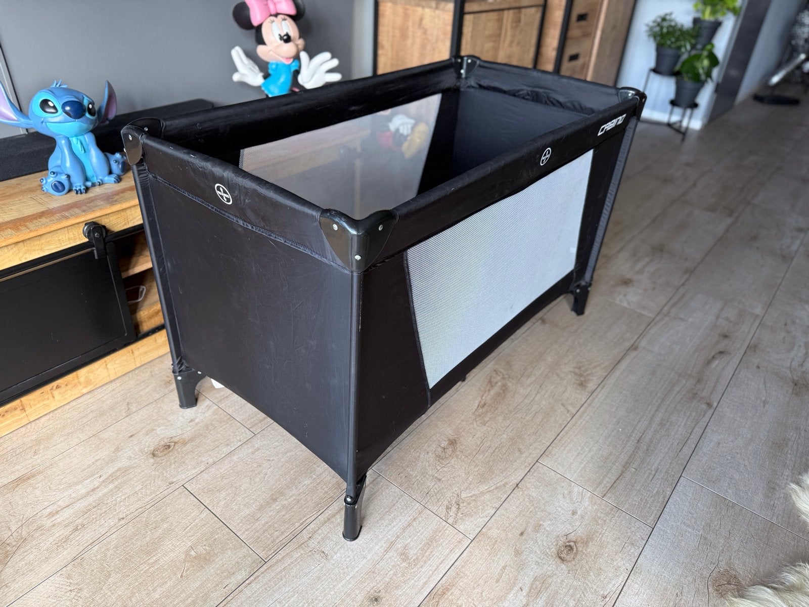 Cabino Reisbedje - Zwart en Compact, Kinderen en Baby's, Babywiegjes en Ledikanten, Ophalen of Verzenden, Gebruikt, Reisbedje