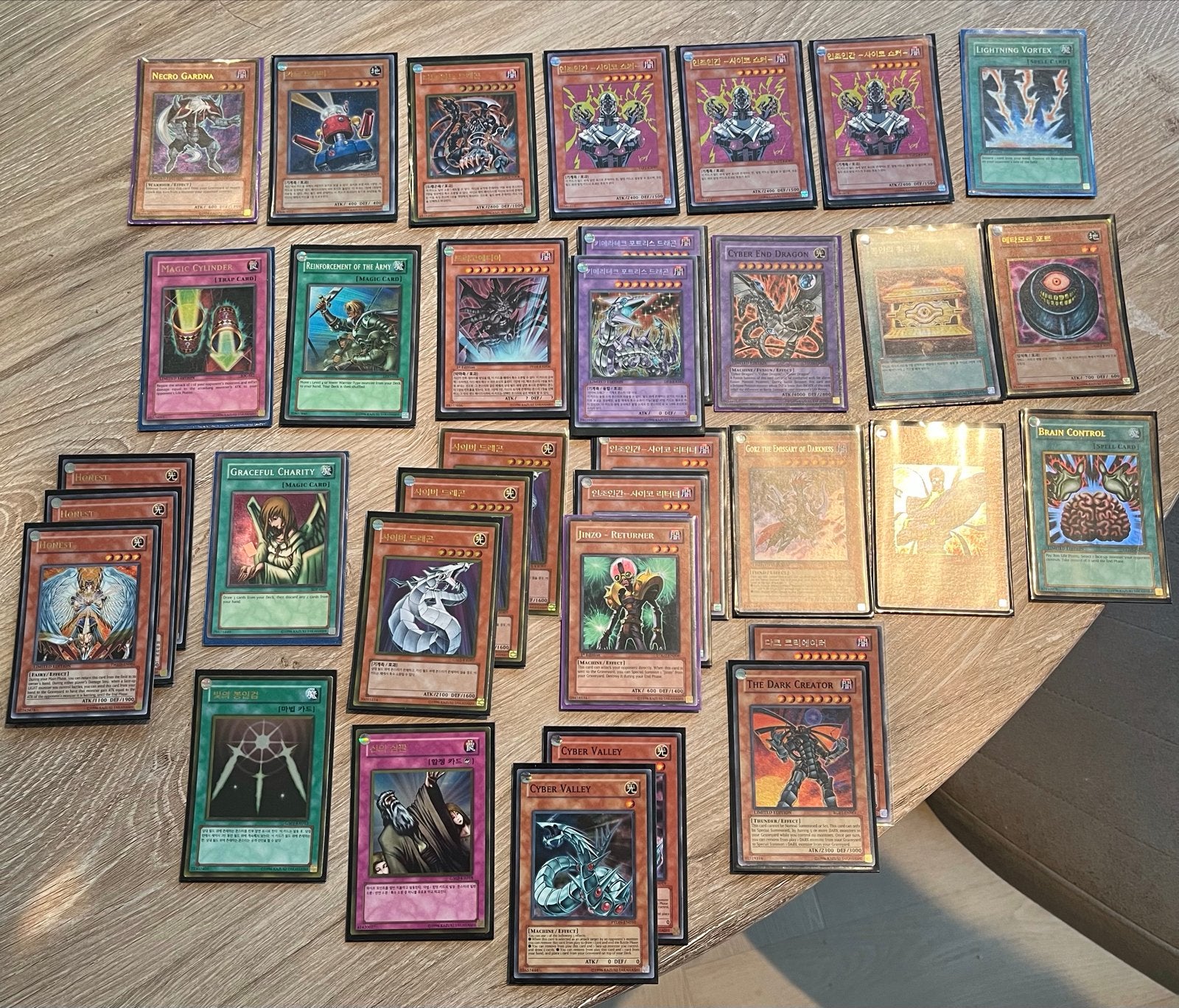 Near Mint Vintage Yu-Gi-Oh! Verzameling (ENG/JPN/KOR), Ophalen of Verzenden, Zo goed als nieuw, Meerdere kaarten