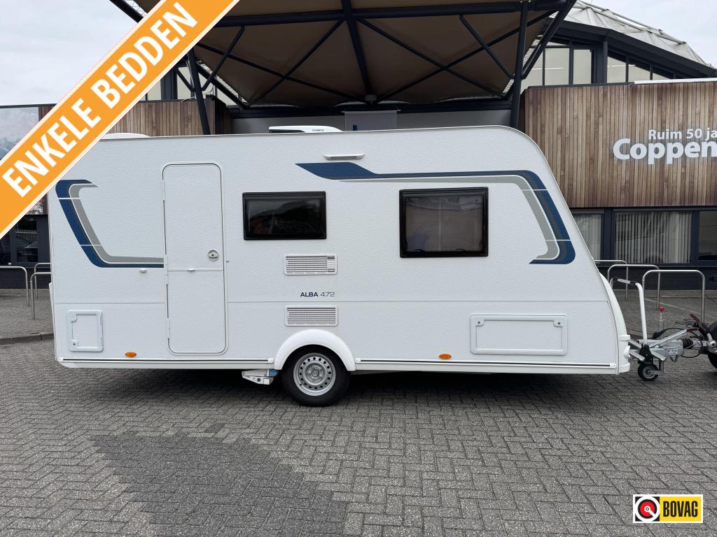 Caravelair Alba 472 2021 MOVER + 270 TENT!!!, Caravans en Kamperen, Overige typen, Bedrijf, Treinzit, 750 - 1000 kg