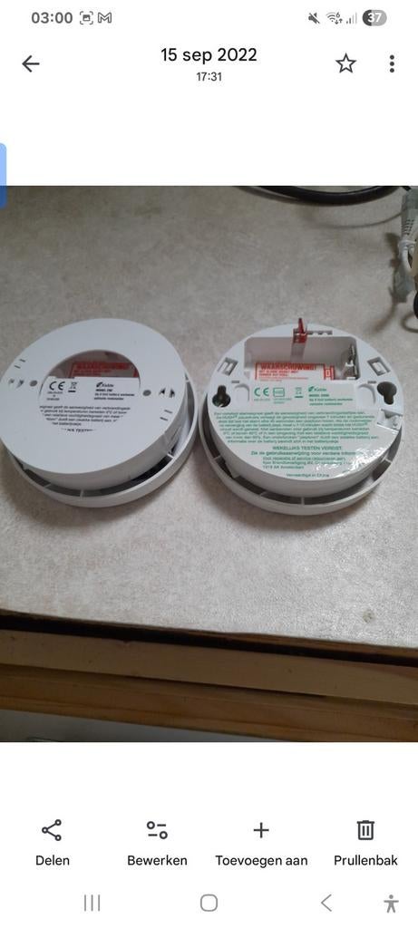 1x Rookmelders - Nieuw in verpakking, Ophalen of Verzenden, Nieuw, Detector, Sensor of Melder, Rook