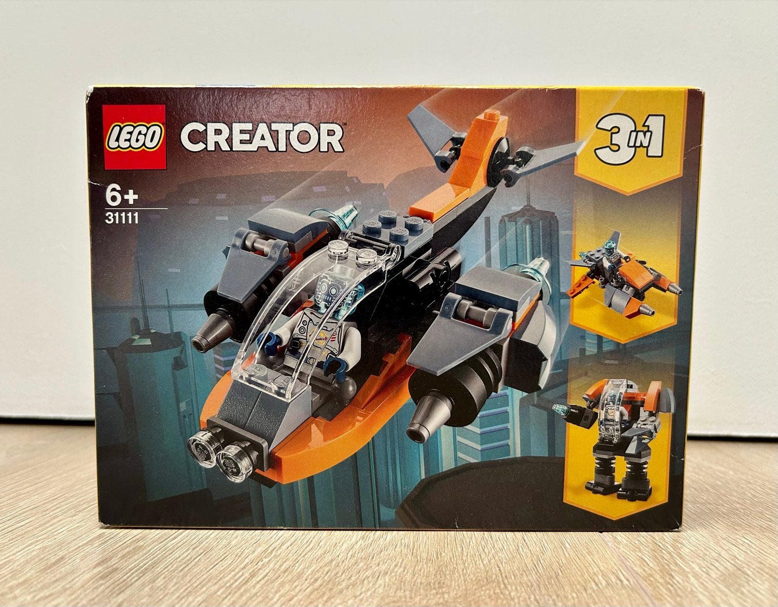 Lego Creator 31111 Cyber Drone 3-in-1 set, Lego, Nieuw, Ophalen of Verzenden, Inclusief doos