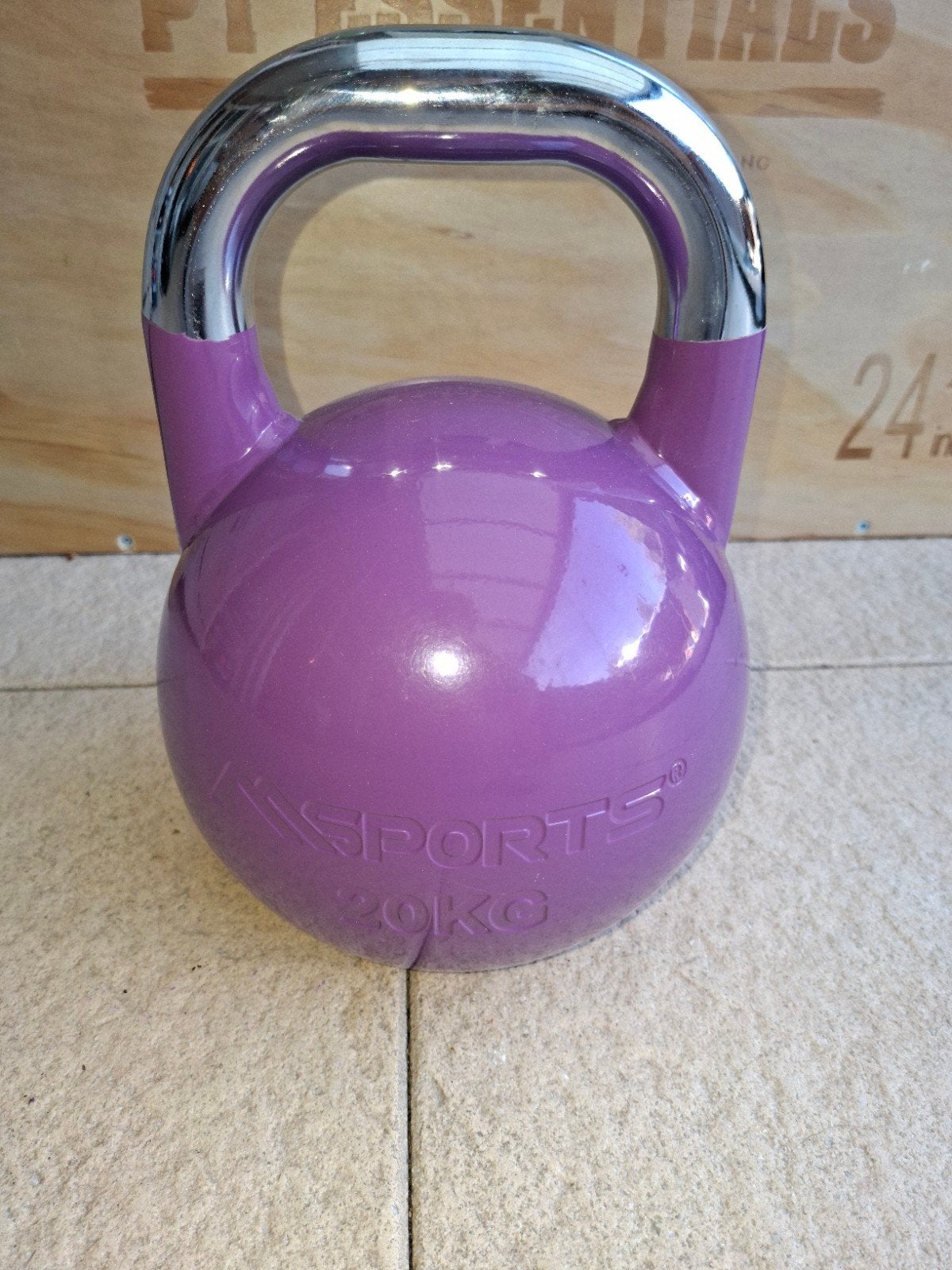 Paarse competitie Kettlebell 20KG - nieuw, Ophalen, Nieuw, Kettlebell
